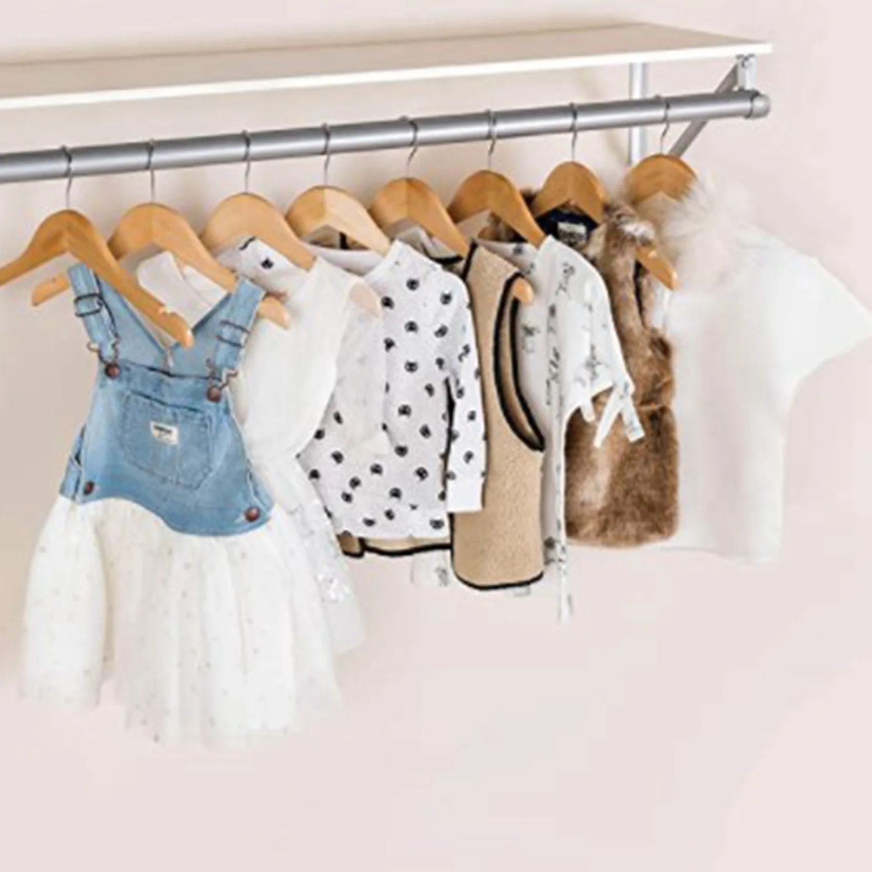 

ABWR-Wooden Children's/Children's Hangers (20 Pack) Smooth And Durable Wooden Baby/Parenting Hangers-12.5 Inch-Space Saving