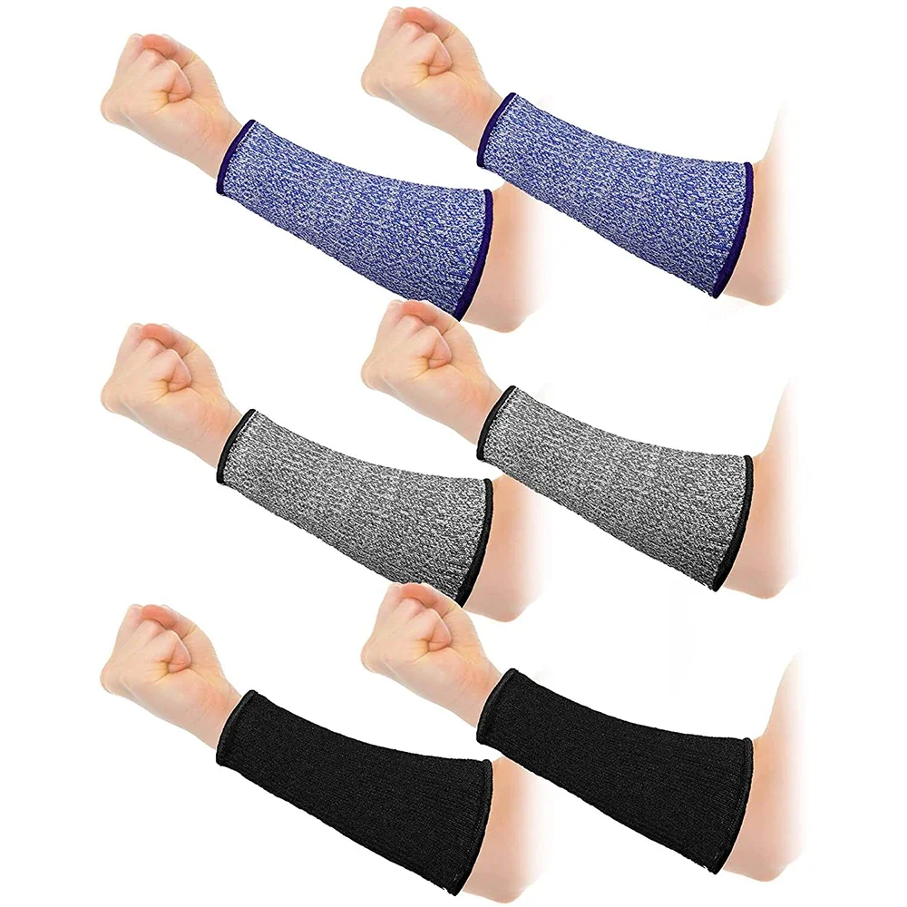 1 Pair Cut Resistant Sleeves Level 5, Arm Protection Sleeves Anti-Cut Wrist Guard for Construction Woodworking Cooking