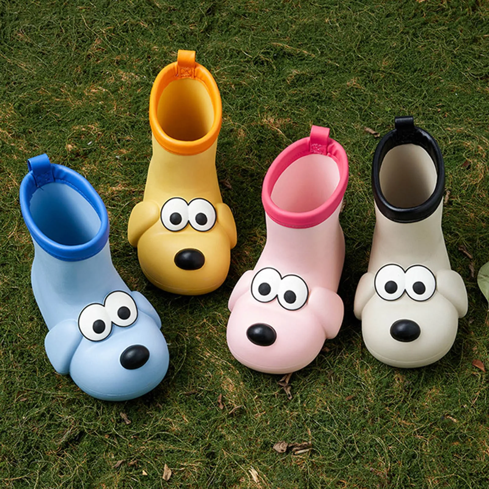 Waterproof Cartoon Dog Children\'s Rain Shoes Girls Baby Non-slip Rain Boots Children Toddler Cute Shoes Kids Rubber Shoes 2024