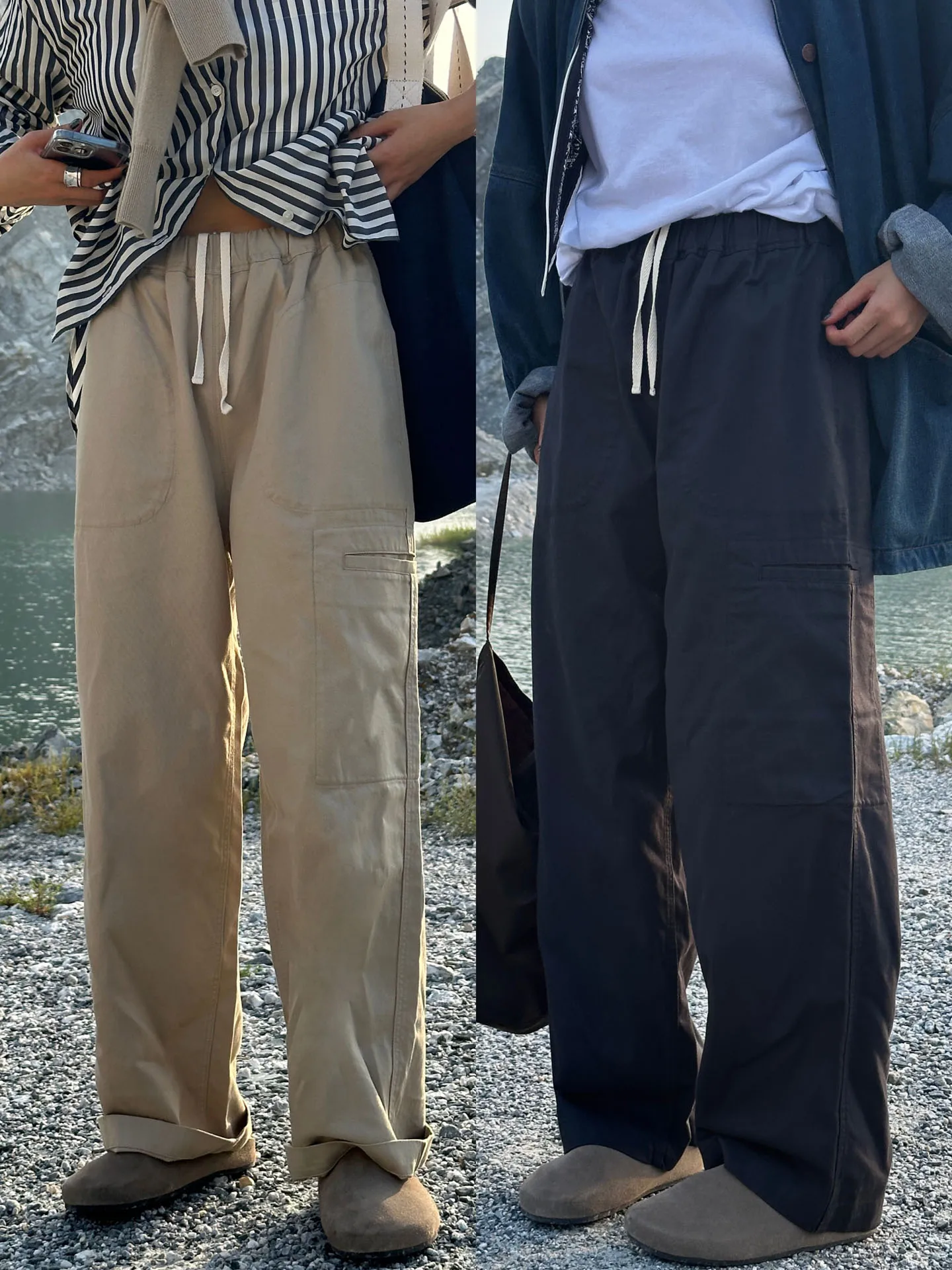 

Новые женские брюки из хлопка и льна с широкими штанинами, высокой талией, свободного кроя, повседневные, осенние 2025, комфортные, для отдыха