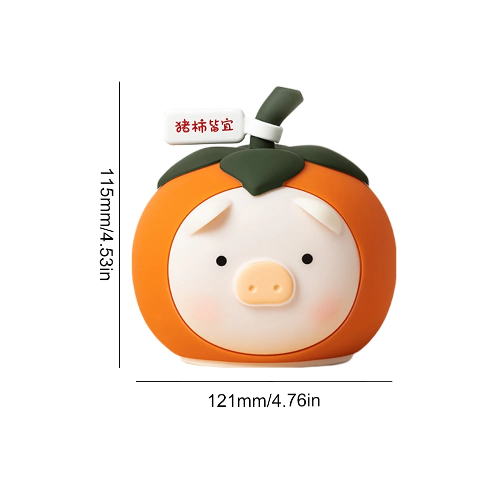 ไฟกลางคืนหมูตลก USB ชาร์จซ้ำได้โคมไฟหมูลูกพลับสัตว์ lampu tidur ลูกพลับการ์ตูนหมูสำหรับตกแต่งห้องที่บ้าน