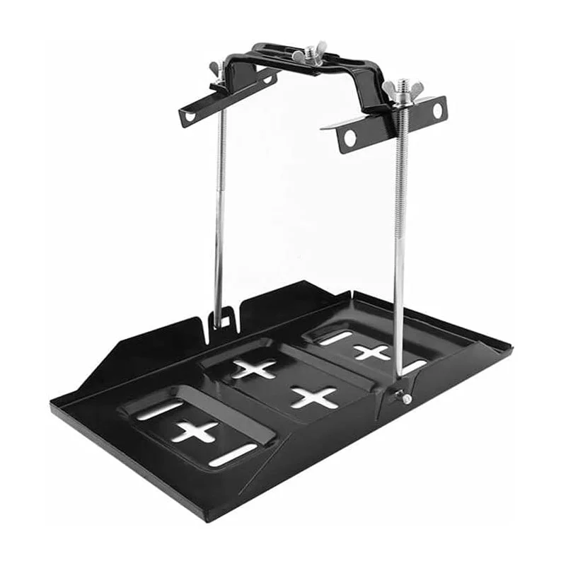 Pil tepsi braketi siyah depolama pil tutucu tepsi montaj tutun aşağı kelepçe braketi kiti araba aksesuar araba SUV için