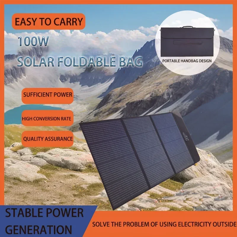 18V Portable Solar Charging Panel 60W-120W Foldable Solar Panels  for Outdoor Tourism Camping Power Bank Power station