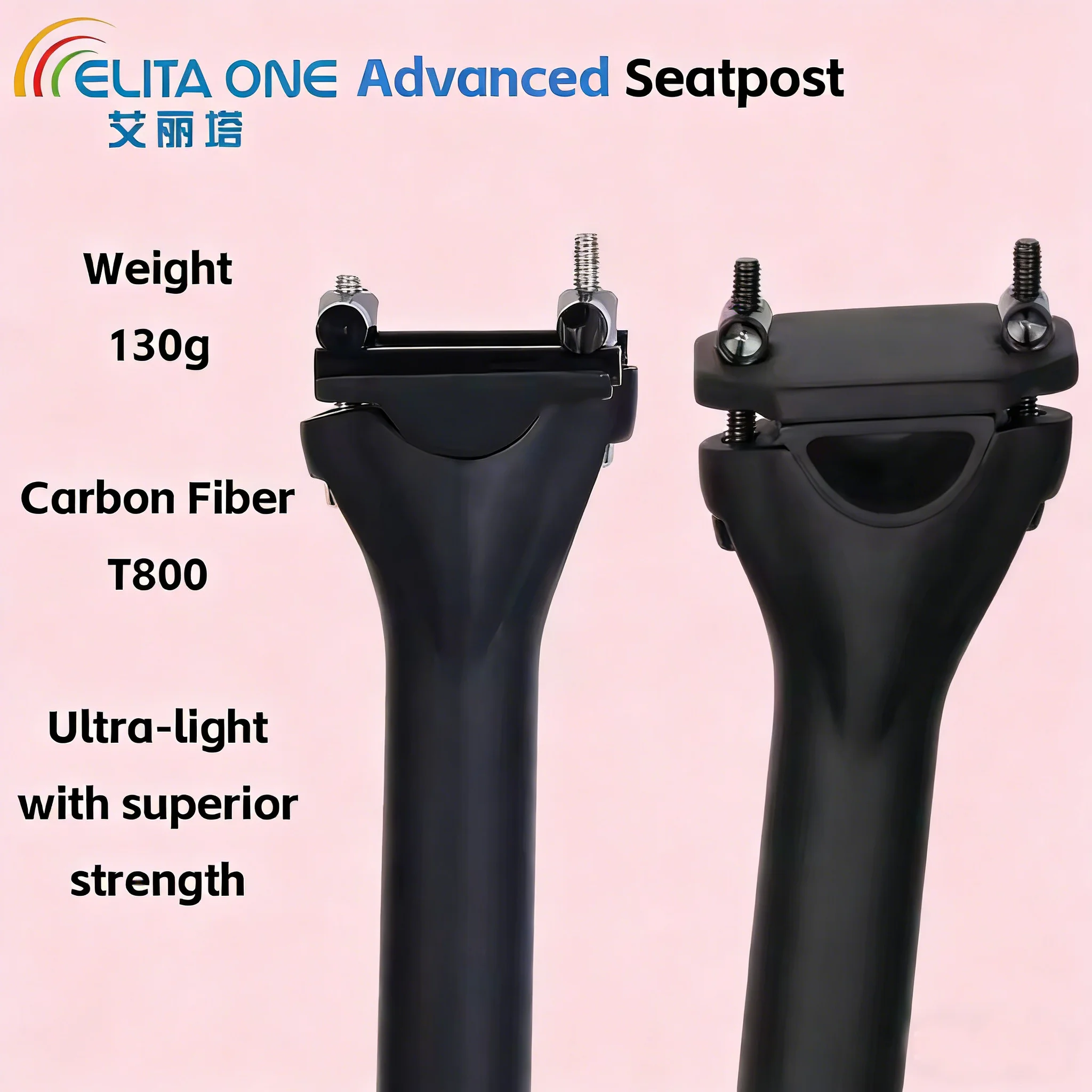 

ELITAONE Carbon Fiber Seat Post 130g Lightweight 27.2/30.9/31.6mm UD Matte Road Bicycle And MTB Bike Seatpost
