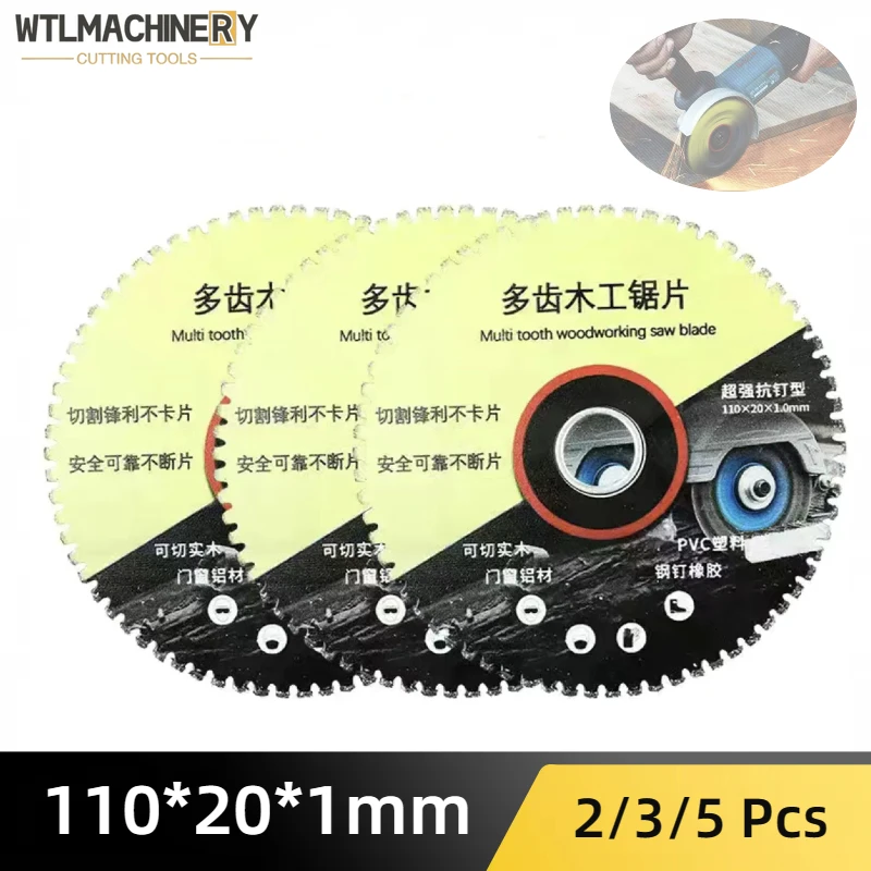 Mehr zahns äge blatt 110mm * 20*1,0mm Holz bearbeitungs säge runde Klingen für Holz-/PVC-Kunststoff-/hohle Aluminium-Schneidwerk zeuge