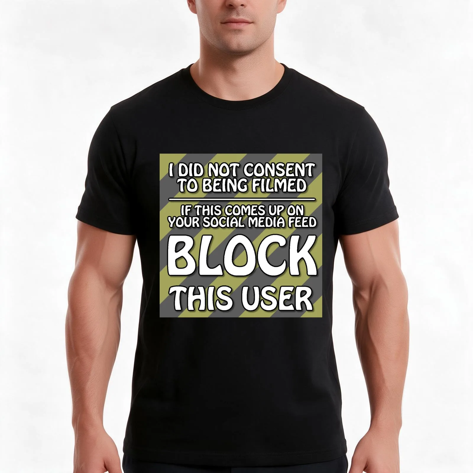 I DID NOT CONSENT TO BEING FILMED T-Shirt Summer Casual Cotton Tee Oversized Streetwear Tops Vintage Graphic Print