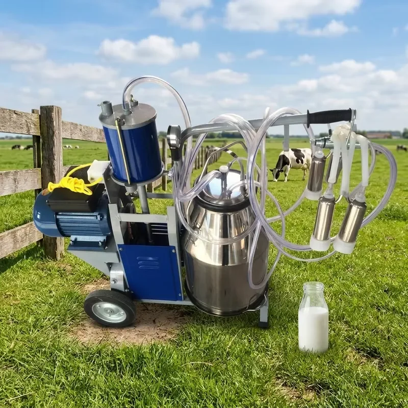 Wholesale Milking Machine for Dairy Cows Goats Sheep Camels Farm Milk Production Equipment Automatic Milker for Livestock