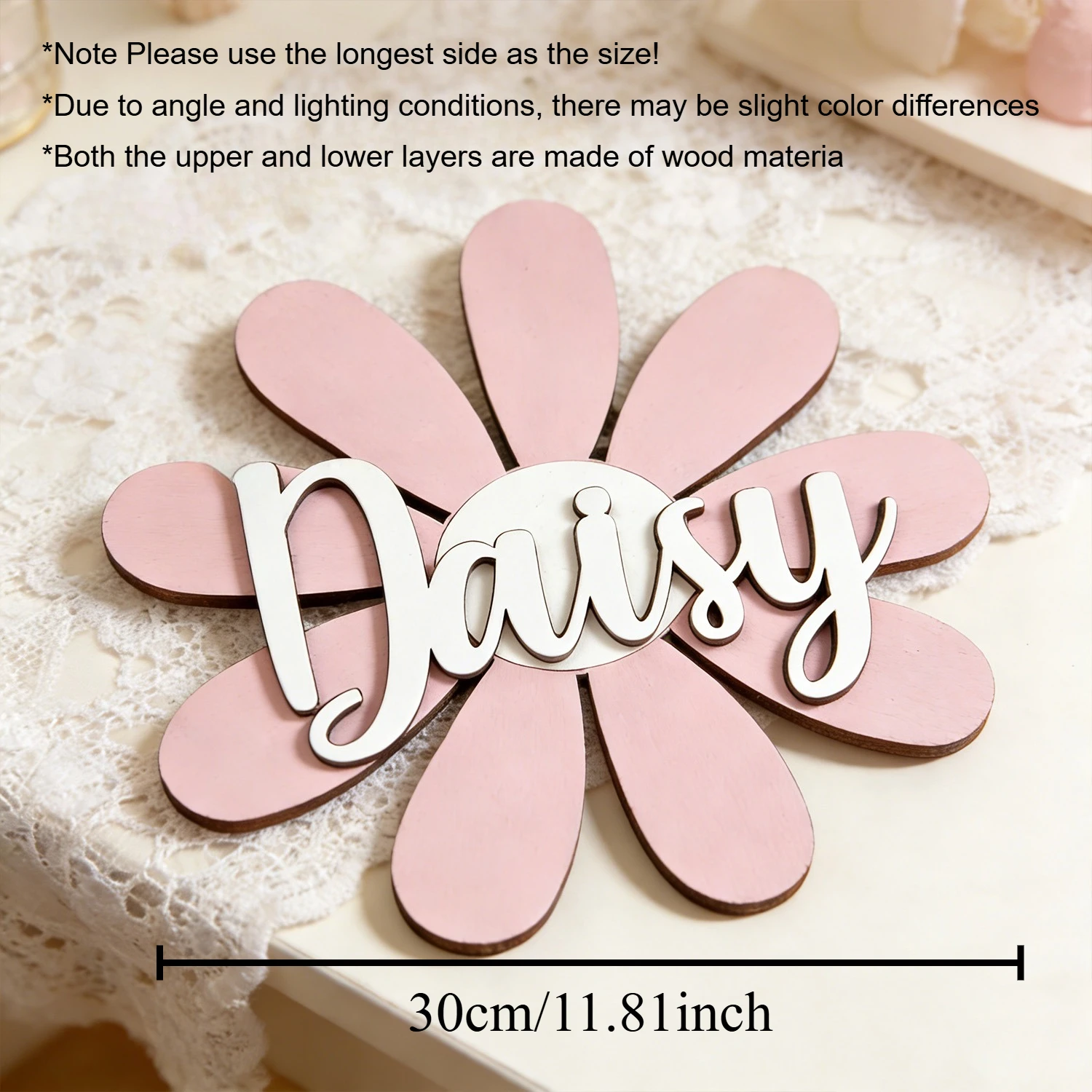 1pc Personalized Floral Wooden - Industrial Laser Table review and price