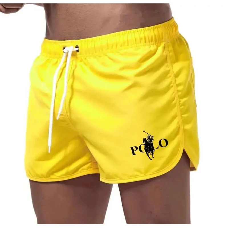 Image of Trendige bedruckte Strandhosen für Herren, leichte und atmungsaktive, schnell trocknende Shorts, Alltagskleidung für Urlaub und Schwimmen