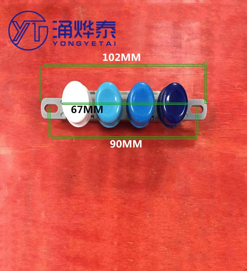 YYT 2PCS Oval 4-Button 3-Gear Key Switch-Electric Fan Accessories for Floor/Desktop Fan