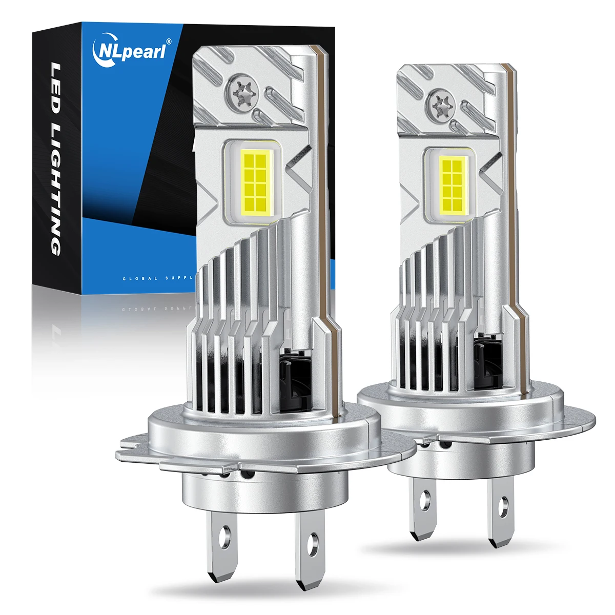2Pcs Turbo H7 LED Bulbs High Power 120W 30000LM Wireless with Fan 1:1 Mini Size Head Lamp Error Free 6500K 4300K H7 Led 12v