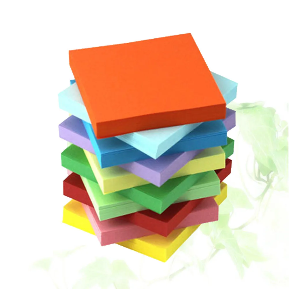 5200 Stück 5 x 5 cm bunte Faltpapier-Abziehbilder für Kinder, Kindergarten, Handarbeit, DIY-Spiel, umweltfreundliches Briefpapier