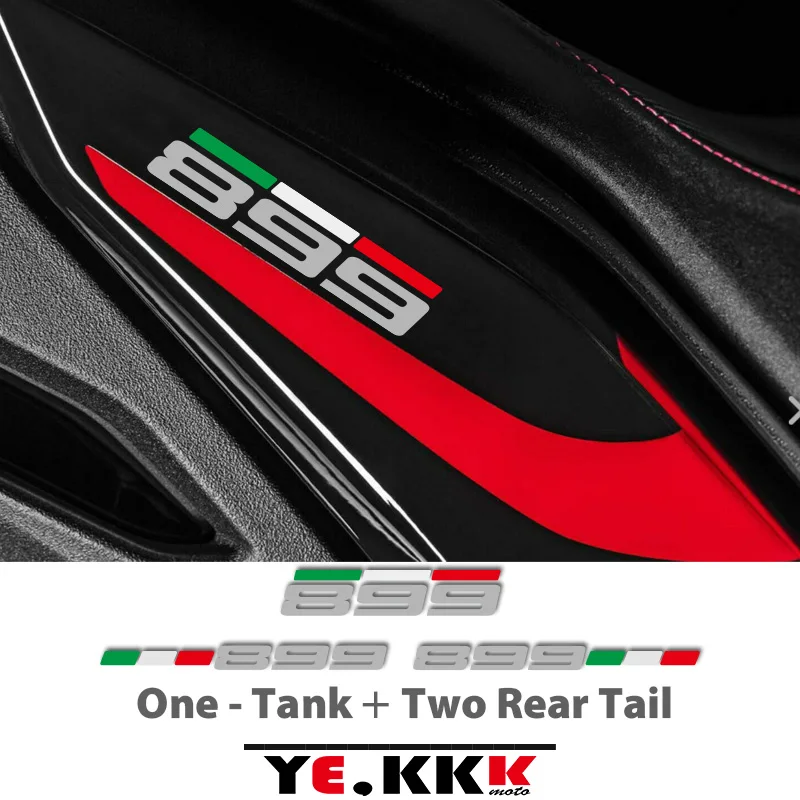 

For Ducati 899 Fuel Tank Cap Fuel Tank Rear Tail Rear Fairing Sticker Decal Cutout Italian Flag Any Number Sticker Decal