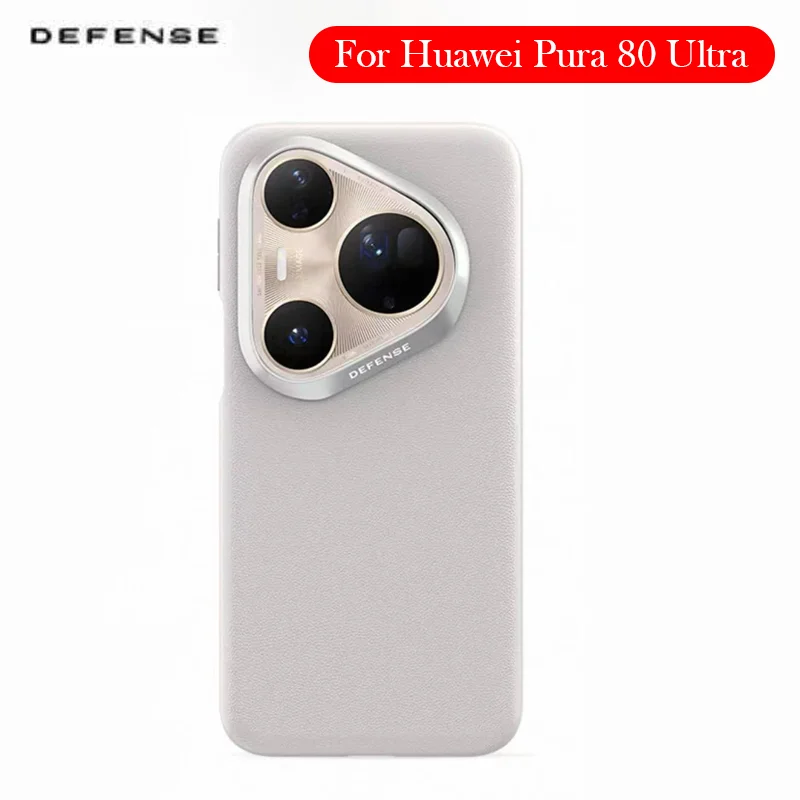 

Кожаный чехол DEFENSE для Huawei Pura 80 Ultra, задняя крышка с подушкой безопасности