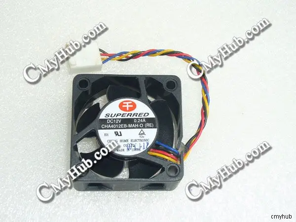 For SUPERRED CHA4012EB-MAH-O(RE) DC12V 0.24A 4020 4CM 40MM 40X40X20MM 4pin Cooling Fan CHA4012EB-MAH-O(RE)