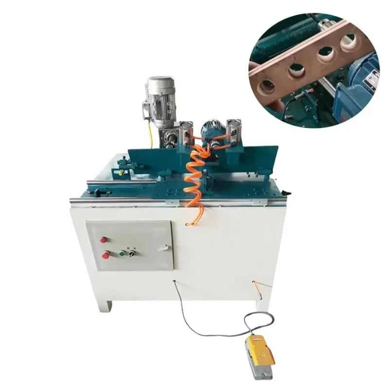 50mm  and Threading Machine, Customizable Punching Machine, Broom Hole Punching Machine