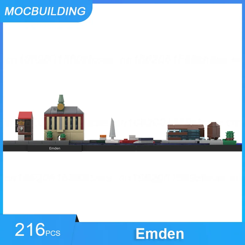 MOC Building Blocks Braunschweig & Emden & Irish-Isle-Bundle Skylines Architecture Display DIY Assemble Bricks Xmas Toys Gifts