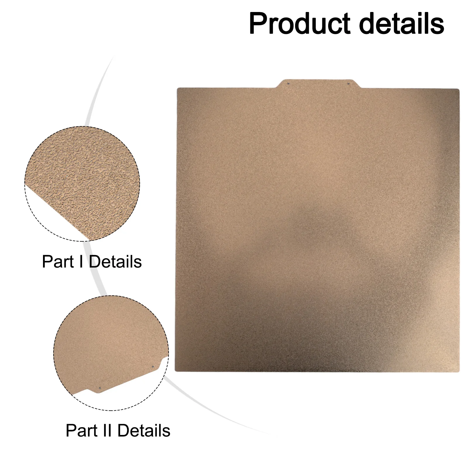 For Stable Printing Textured PEI Build Plate For 3D Printing For High Temperature Environments Frosted PEI Coating