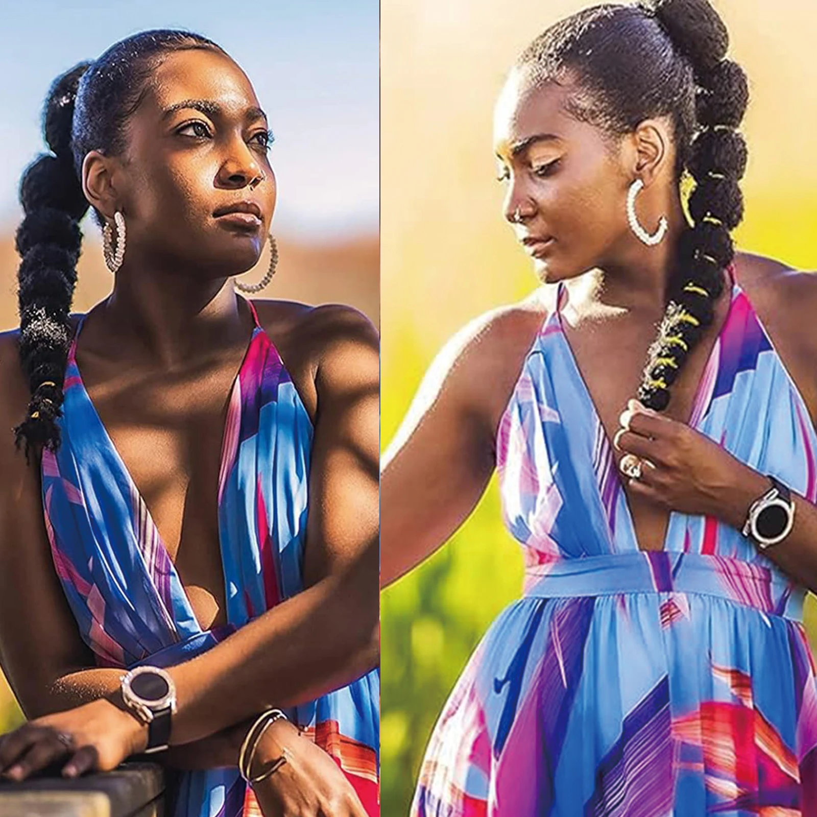 変態カーリーバブルポニーテールヘアエクステンション 18/24/28 インチランタン三つ編みポニーテールカーリーキャタピラーポニーテール合成