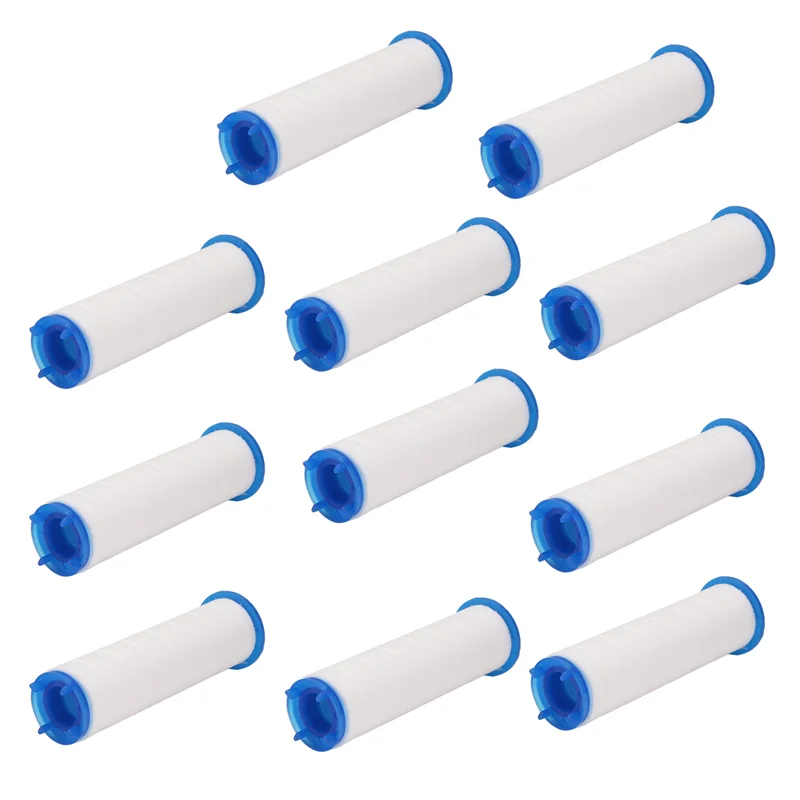 F-F 10Pcs Replacement Shower Filter For Hard Water - High Output Shower Water Filter To Remove Chlorine And Fluoride