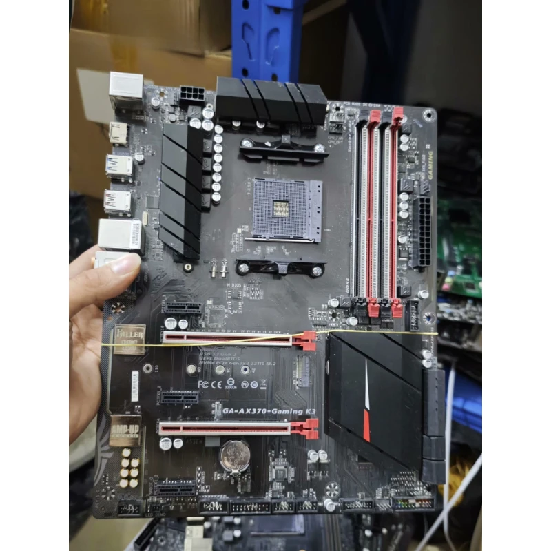 tarjeta-madre-atx-usada-para-gigabyte-ga-ax370-gaming-k3-am4-x370-ddr4-m2-hdmi-killer-lan