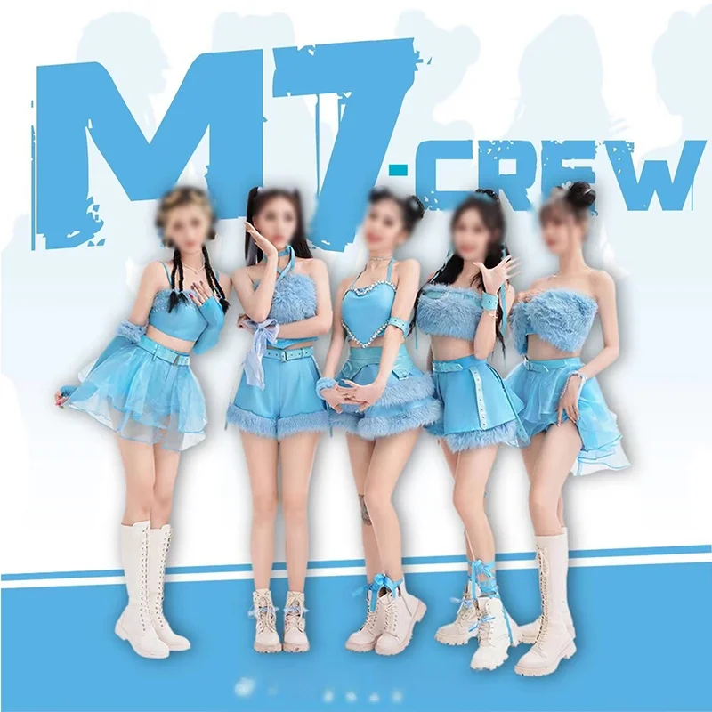 

New Women's Jazz Dance Outfit Performance Suit Spring Summer Practice Room Street Dance Costume Set Ladies Stage Costume