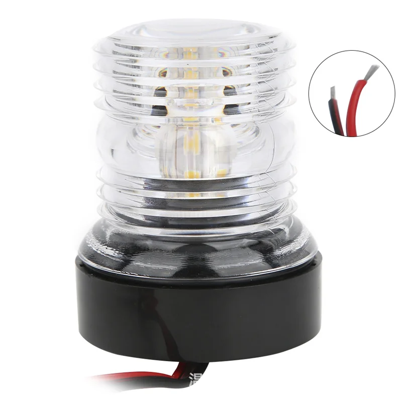 12-24V White LED Navigation Light 360 Degree All-Round Light Sailing Signal Lamp For Yacht Boat Stern Anchor Light-A14Z