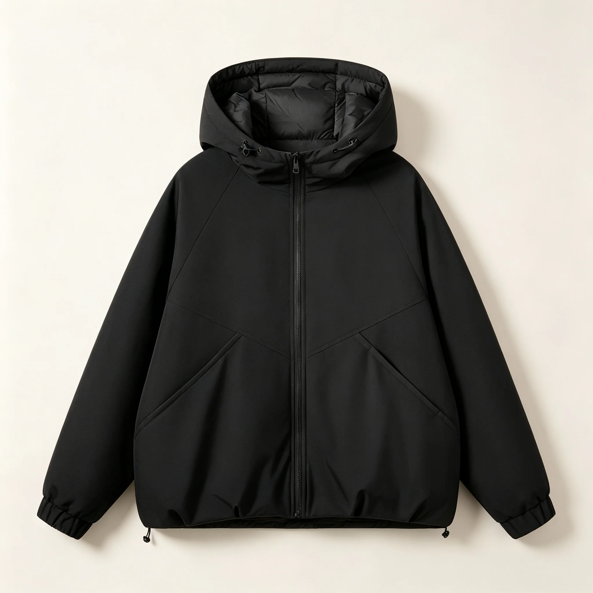 Unisex 90% Down Reversible Puffer Jacket Graphene Warm Pocket Loose Hooded Winter Double-sided  Multiple Colors Casual Outerwear