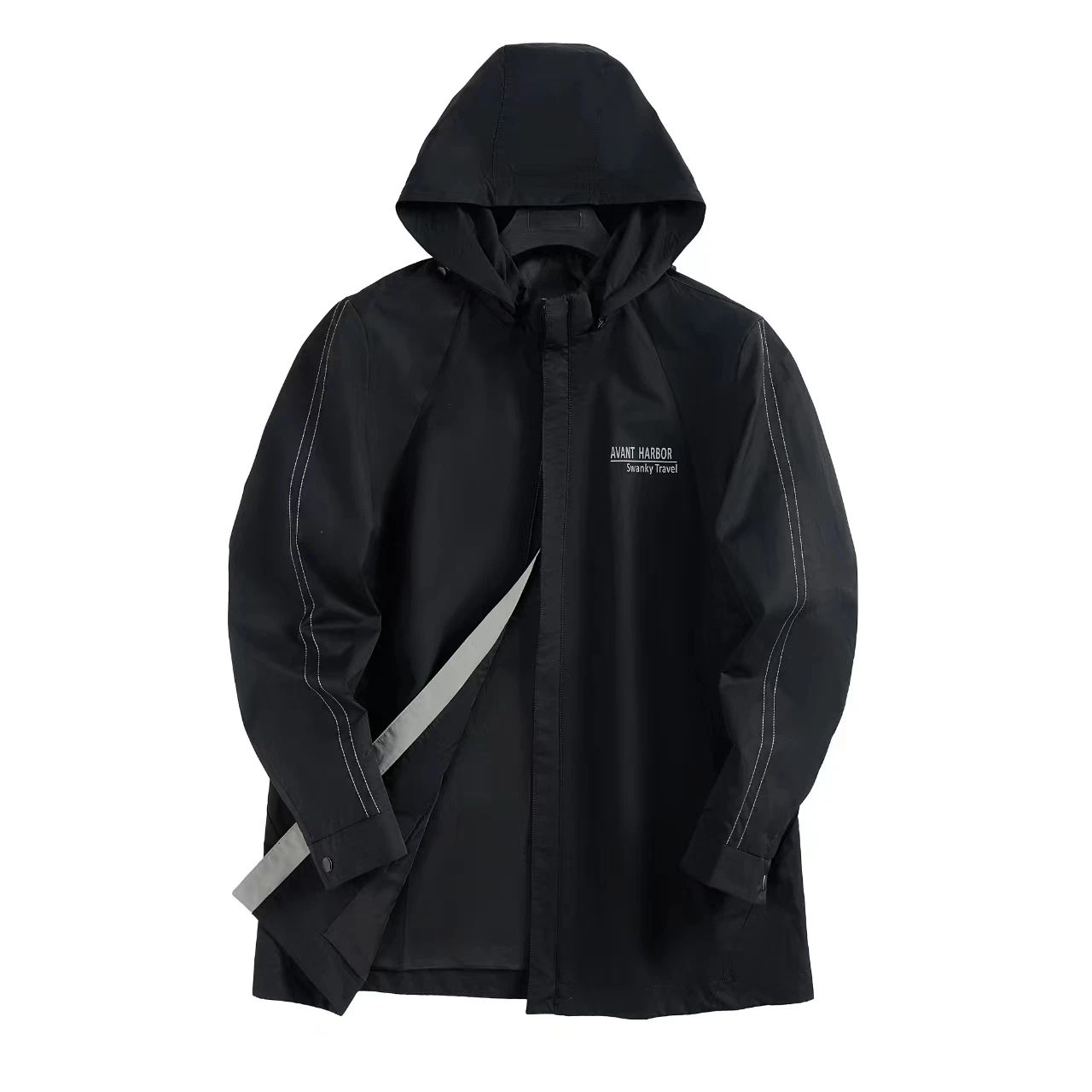 

Весна 2024: Мужская модная однотонная куртка с капюшоном в повседневном стиле, элегантное однобортное пальто стандартного кроя, молодежное весеннее пальто