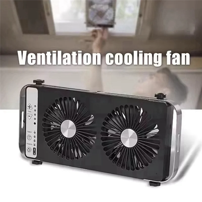 

Exquisite-12V Waterproof Ventilation Cooling Fan Car Exhaust Fan Sunroof Exhaust Radiator RV Campers Accessories