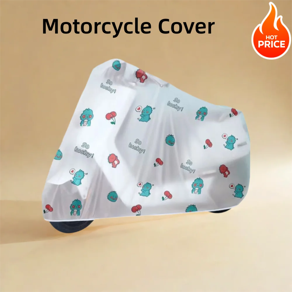 

Новый полиэтиленовый чехол для мотоцикла, водонепроницаемый непромокаемый чехол для скутера, электромобиль, велосипед, пылезащитный чехол для велосипеда, уличный