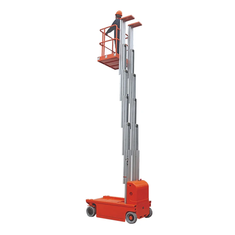 Self propelled aluminum lift areial work platform with 7m and 9m height