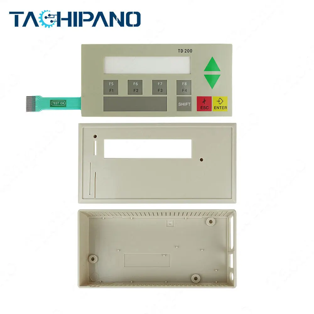 caixa plastica do alojamento com teclado da membrana 6es72720aa00 0ya0 td200 01