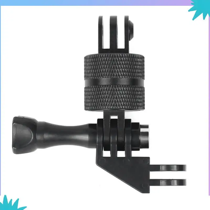 Abzw para gopro 13 12 11 câmera de ação 360 graus de rotação conjunta conector suporte 90 graus cotovelo tripé montagem parafuso adaptador