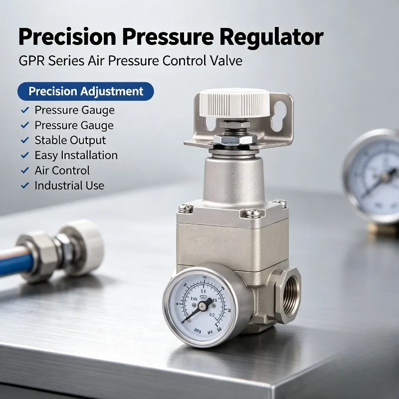 Original Precision Air Regulator Valve GPR20006L GPR30008H  Stable Pressure Control For Pneumatic Automation Equipment