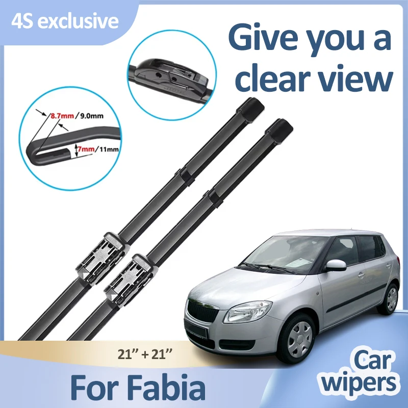 

For Skoda Fabia 2007~2014 5J MG 2013 2012 2011 2010 Automobile Car Wiper Front Blade Windscreen Winshield Auto Car Accessories