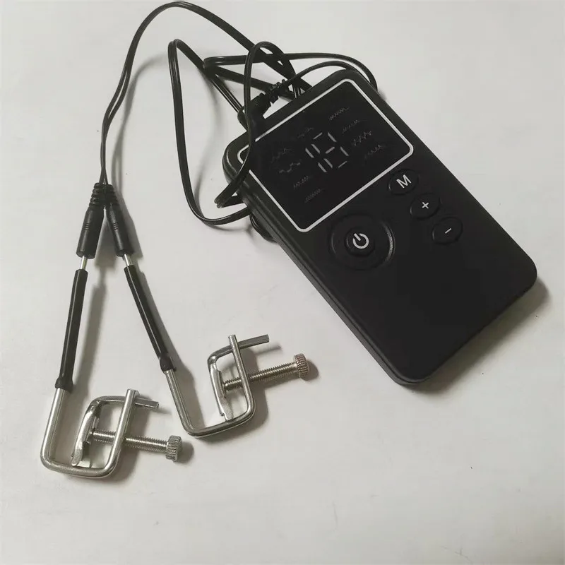 Metal Nipples Clips 8 Modes Electric Shock Labium Clamps Clitoris Stimulation Sex Toys for Women Men Couples Flirting Games - view 4