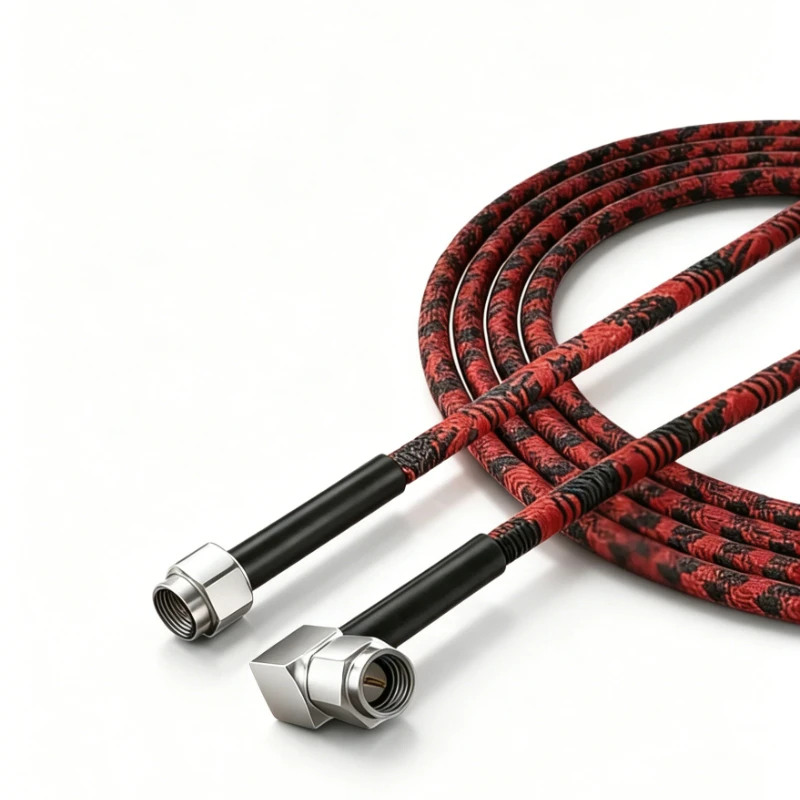 RUSHFPV Silver Plated SMA Straight-Right Angle FPV Goggle Antenna Cable Single Pack 1.5m/2.5m