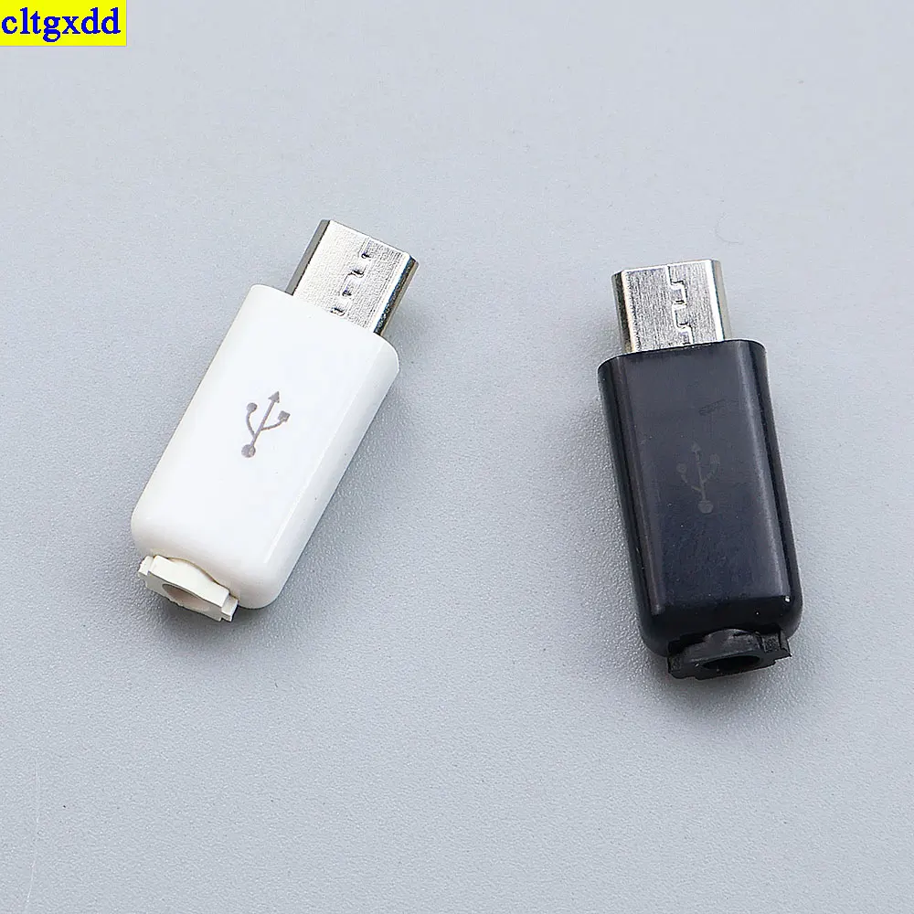 cltgxdd 10 компл. Micro USB сварочный тип штекер 4-контактный 2A сварочный разъем DIY кабель для передачи данных аксессуары набор из четырех предметов