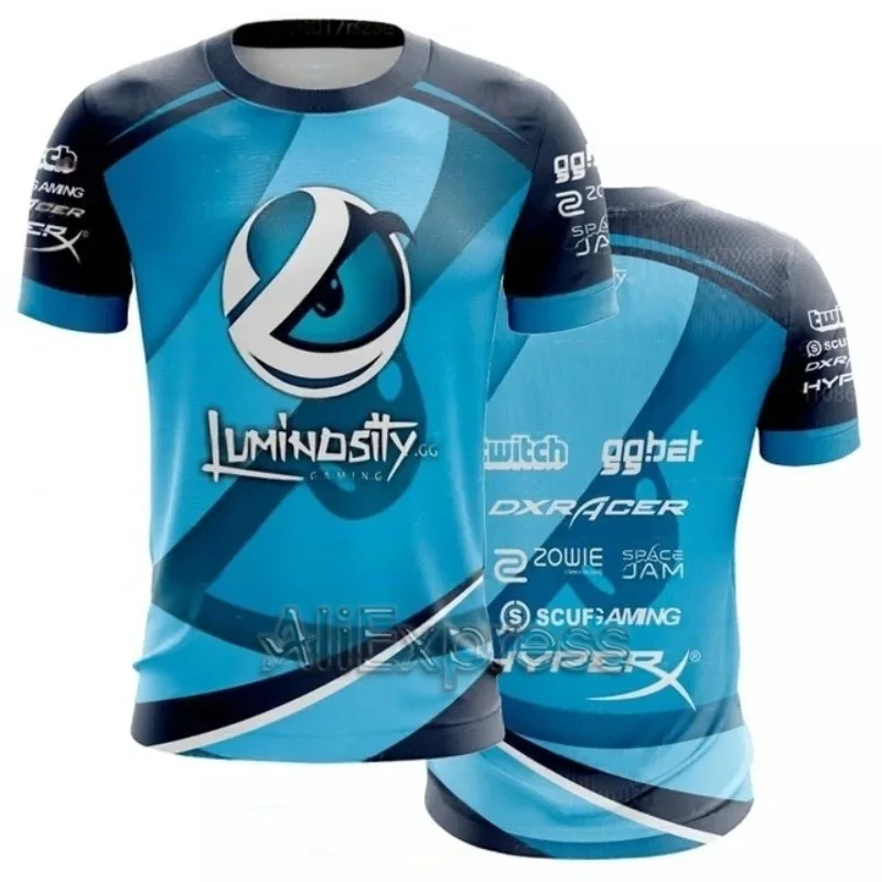 

Classic Luminosity Gaming Men's Shirt Uint Men's Fashion 3D Printed Mesh Breathable T-shirt Team Gaming Fan Clothing