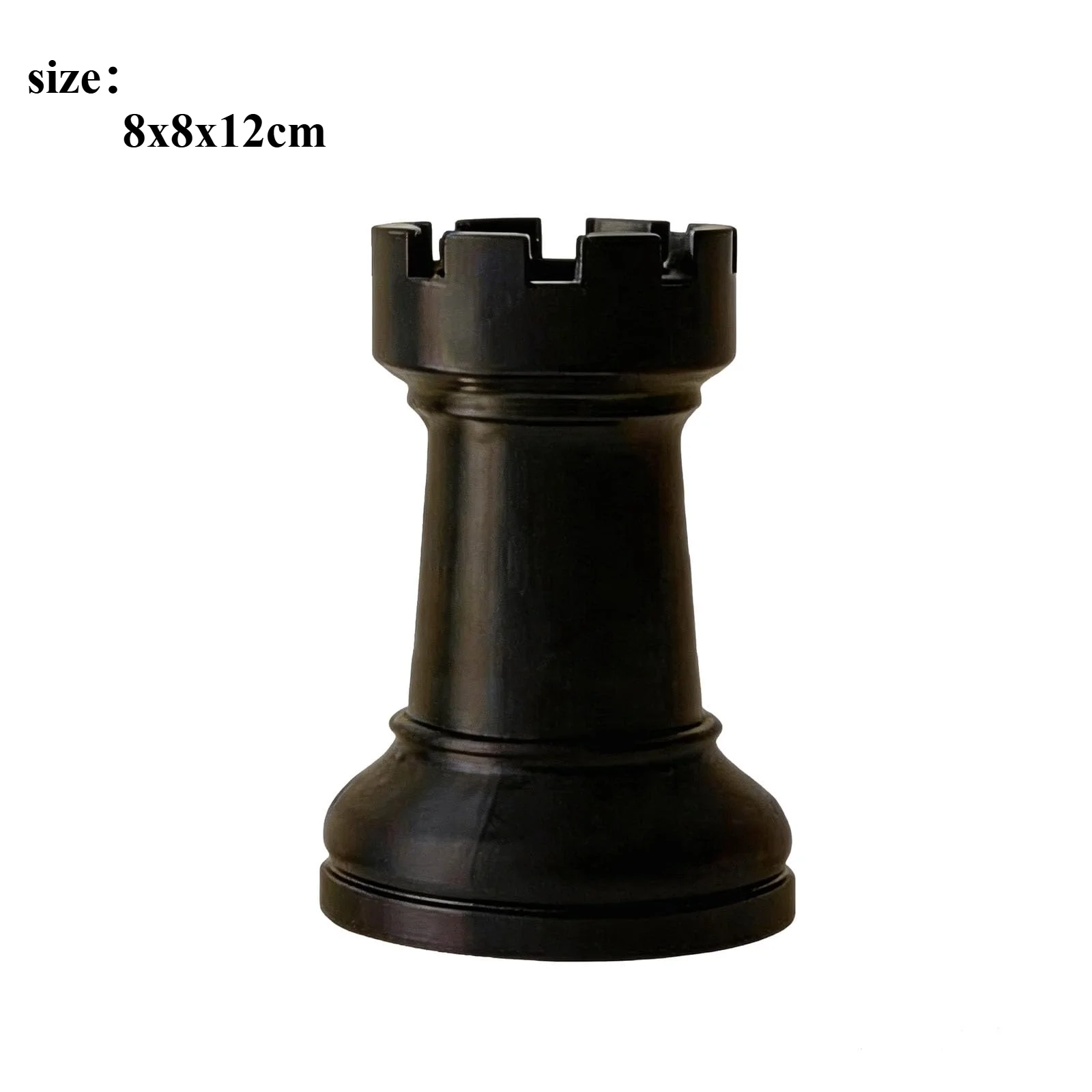 Pen Holder, 3D Printed Chess Piece Desk Organizer for Home Office Decor, Black (Black) Office Decoration Desktop Organizer