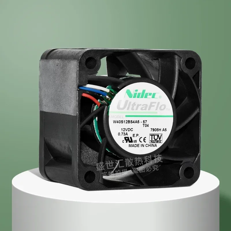 Nidec Violent 4028 12V 0.73A 4CM Chassis Power Supply PWM Cooling Fan for W40S12BS4A5-57
