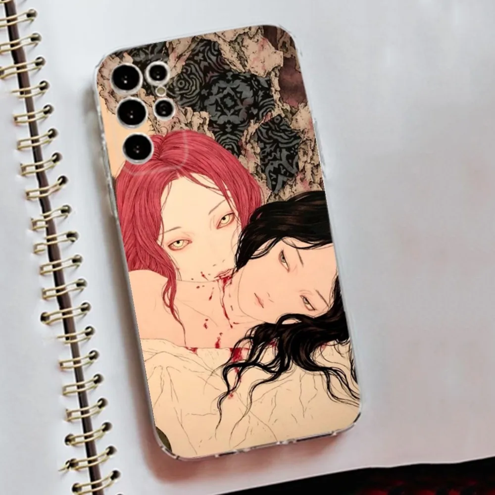 Artist Takato Yamamoto Phone Case Silicone Case For Samsung S30,S23,S21,S22,S20 Ultra,S20 FE lite,S10,S9,S8 PIus Cover Clear