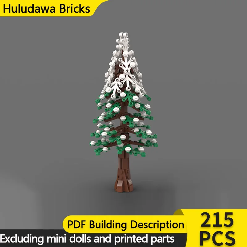 

Модель City Street View MOC, строительные кирпичи, рождественская ель, дерево, модульная технология, детские праздничные подарки, сборные игрушки, костюм