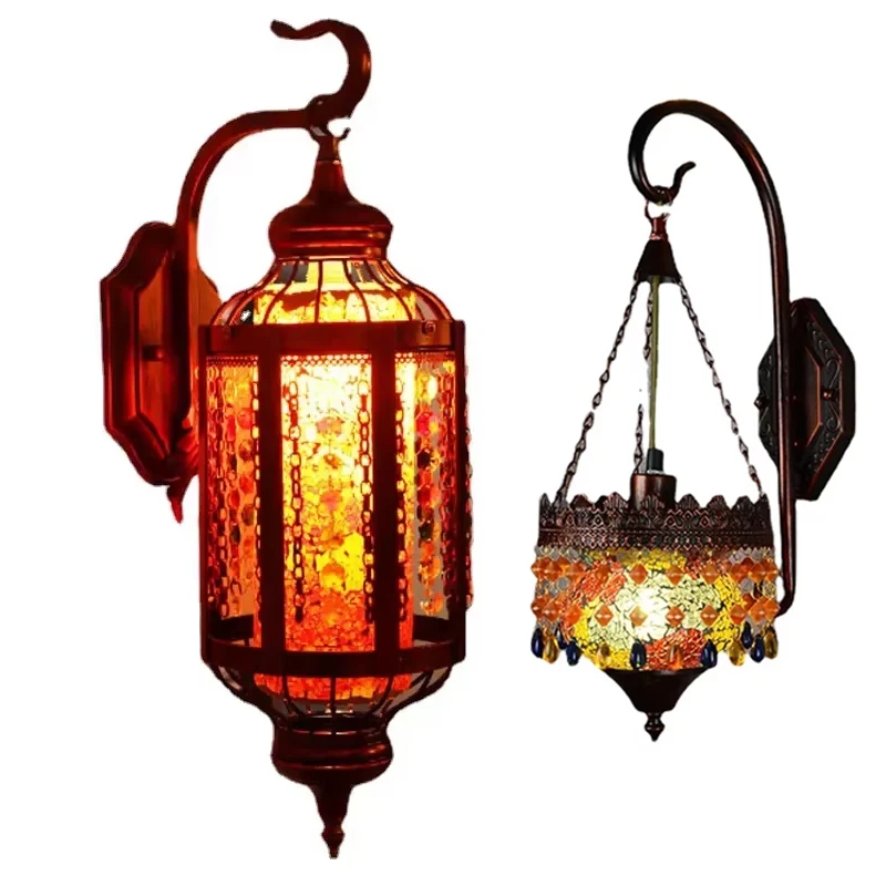 

Vintage Wall Lamp Sconces for Nordic Loft Corridor Bedroom LED Mirror Lights Lighting Fixture Bohemia Home Luminaria Decoration