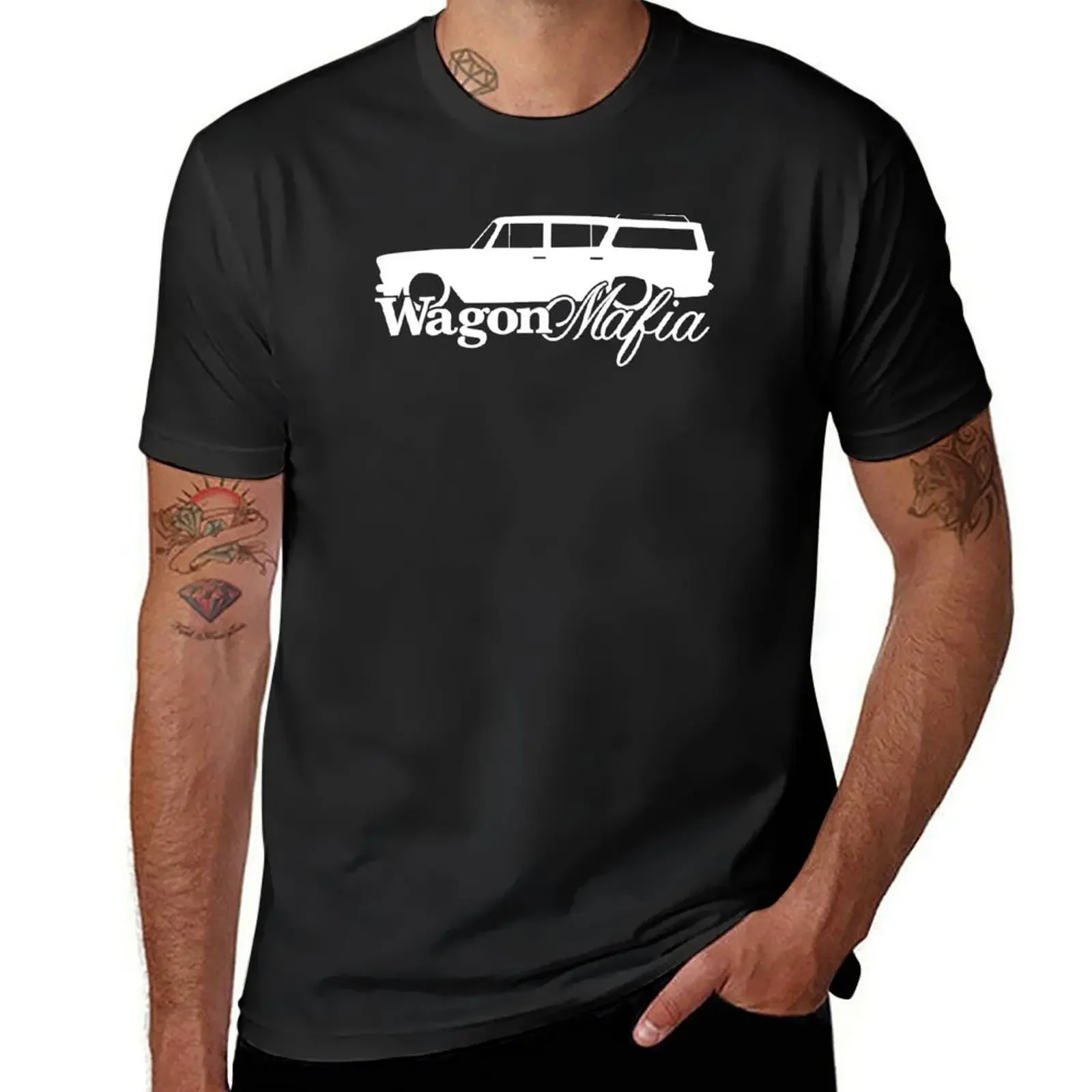 WAGON MAFIA - for Lowered 1960 Rambler classic station wagon enthusiasts T-Shirt funnys anime sublime men clothes