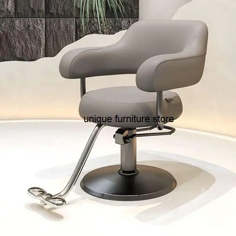 Luxury Stylist Barber Chair Barber Shop Chairs Exclusive High-end Hair Cutting Saddle Beauty Cosmetic Cadeiras Salon Furniture