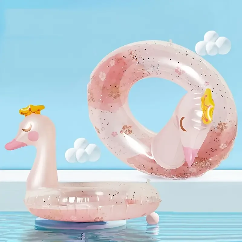 ذيل السمكة الأرجواني الشفاف - تصميم مقياس السمك PVC، مثالي للشاطئ الصيفي وأيام حمام السباحة #2