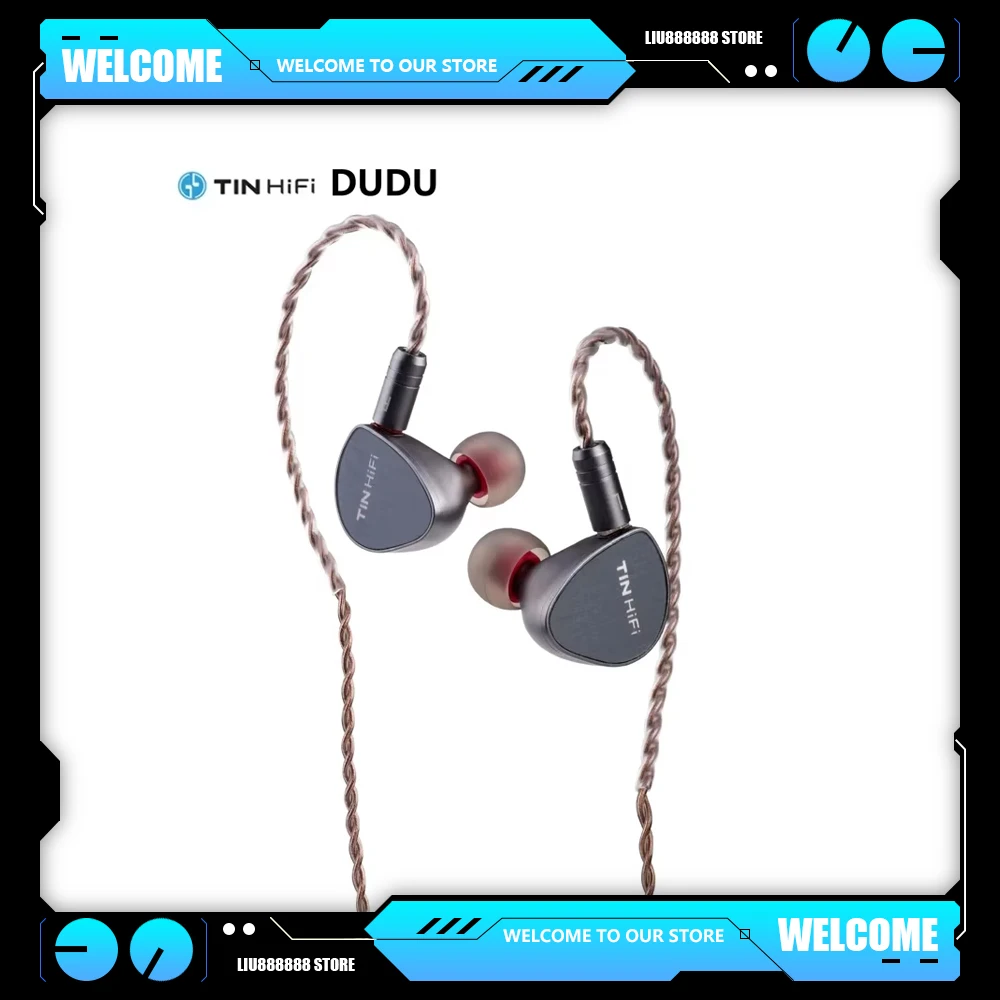 

TINHIFI DUDU Wired Earphone 2Pin Interface in Ear Monitors 3.5mm Plug HiFi 13mm Planar Magnetic Drive Detachable Music IEM Gifts