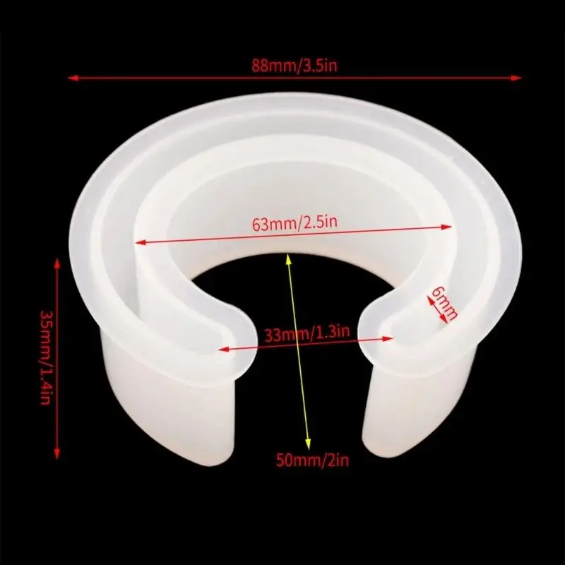 Pryskyřice náramek molds silikon náramek plíseň C písma otevřený manžeta epoxidová odlitek pro DIY řemesel šperků vytváření